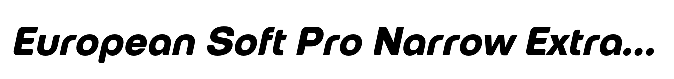 European Soft Pro Narrow Extra Bold Italic image